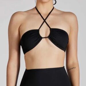 Bondi Born Anna Bikini Top Black